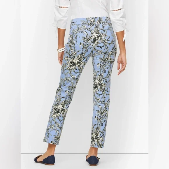 EUC Talbots Chatham Ankle Pants – Etched Toile – Size 10 - Picture 2 of 10